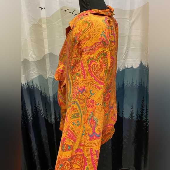 Vintage Ellen Tracy Silk Jacket Top sz 10 M-L - Picture 2 of 4